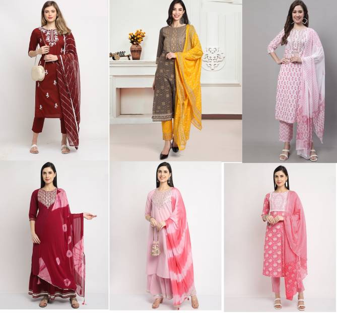 Ira Vol 21 By Trendy Designer Cotton Printed Kurti With Bottom Dupatta Wholesale Online
